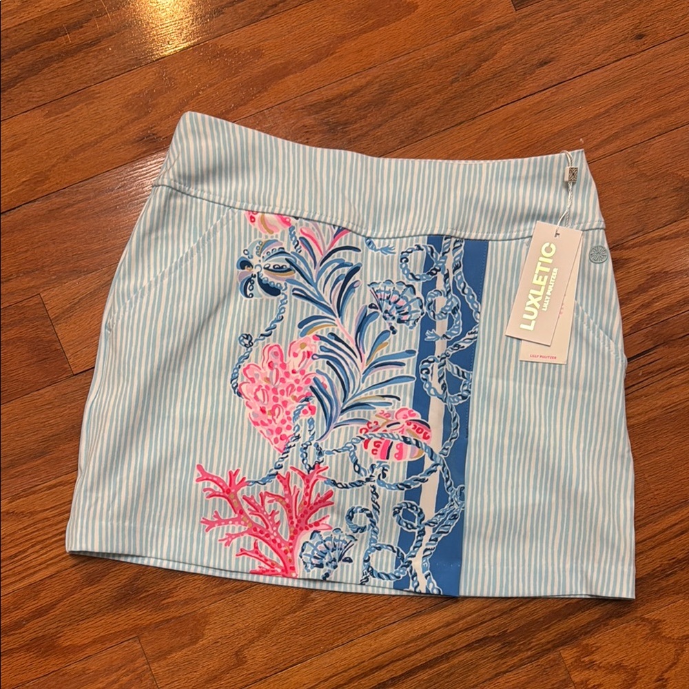 Lilly Pulitzer Blue and White Skort